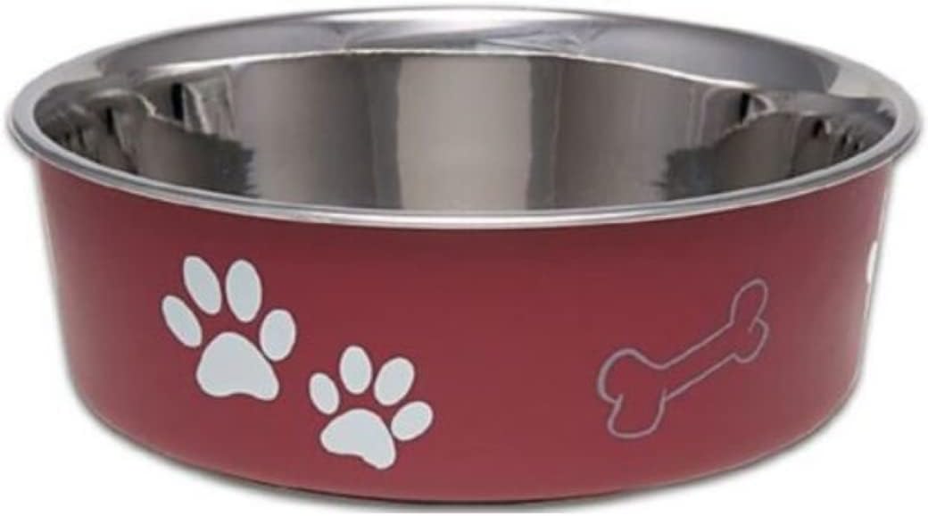 Loving Pets Bella Bowl, Stainless Steel Dog & Cat Bowl