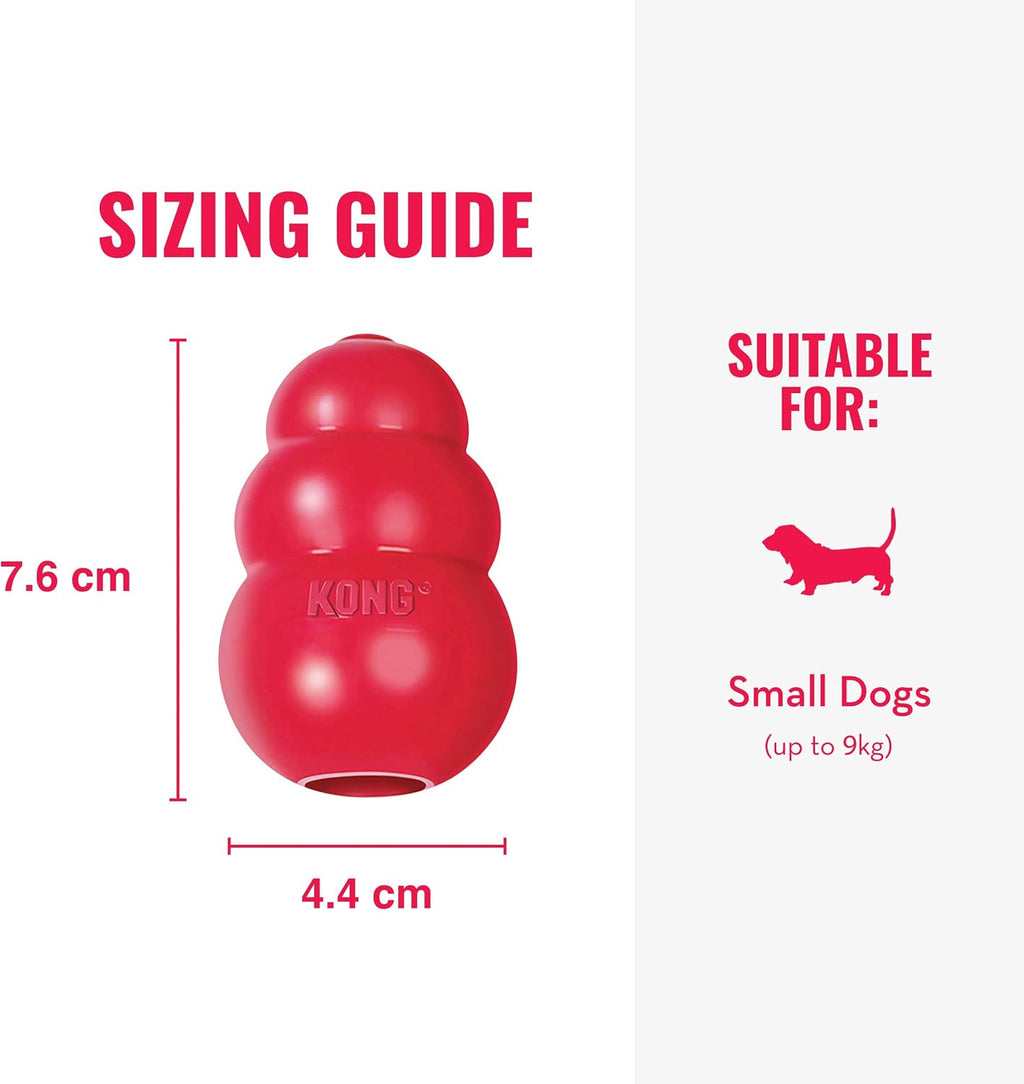 KONG Classic Stuffable Dog Toy, Natural Rubber