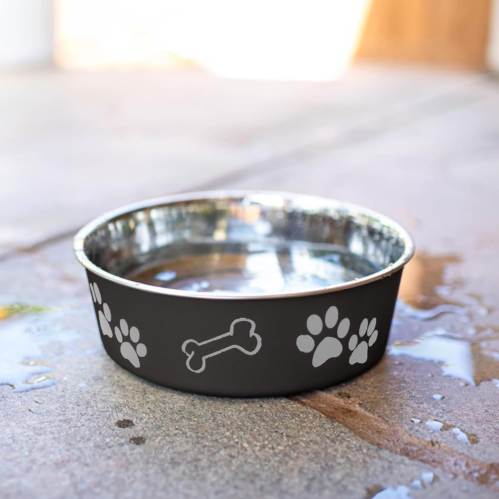 Loving Pets Bella Bowl, Stainless Steel Dog & Cat Bowl