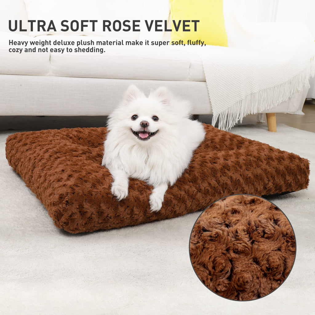KSIIA Washable Plush Dog Crate Mat