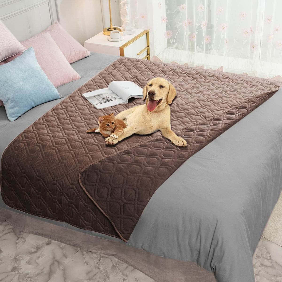 Ameritex Waterproof Reversible Furniture Protector for Pets