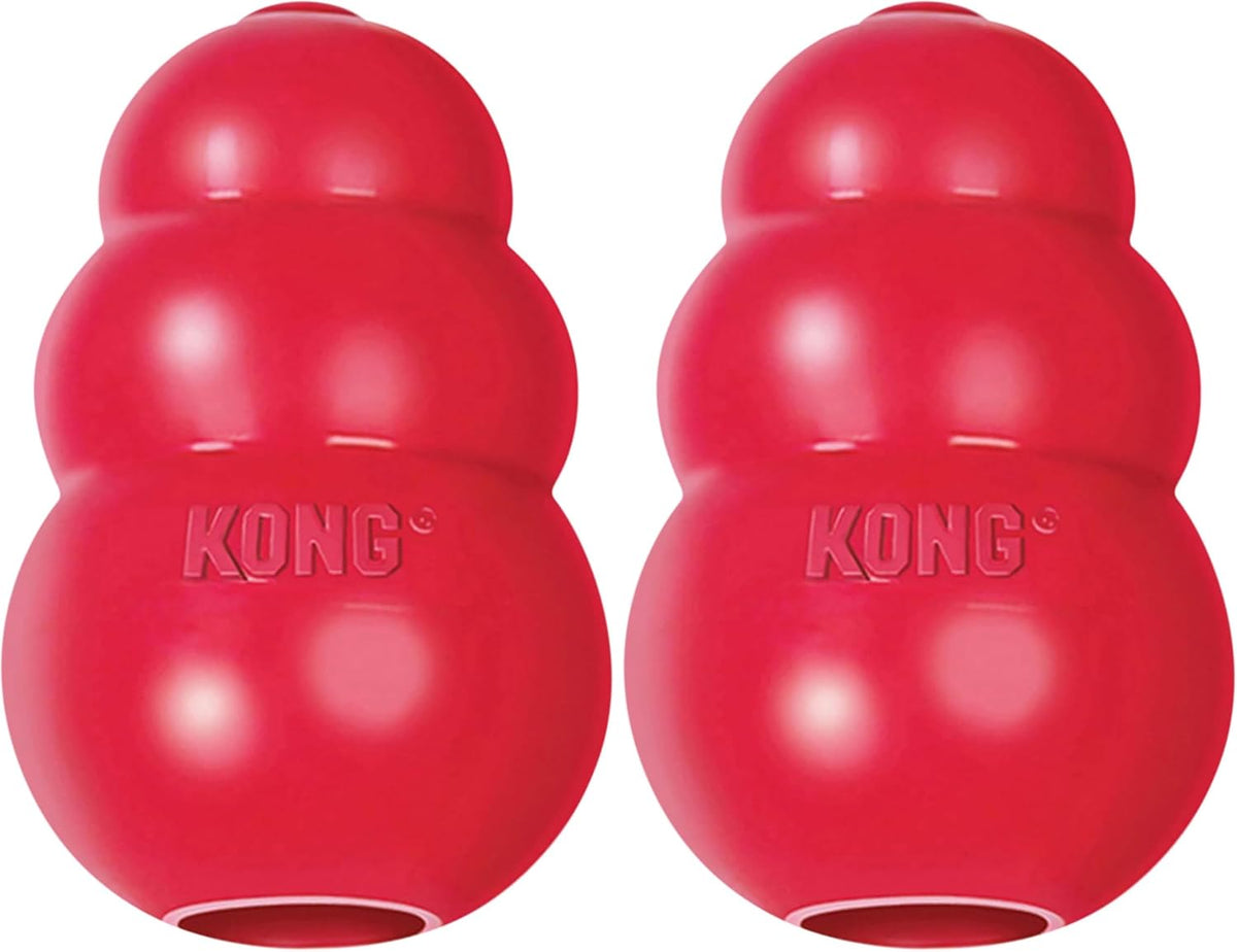 KONG Classic Stuffable Dog Toy, Natural Rubber