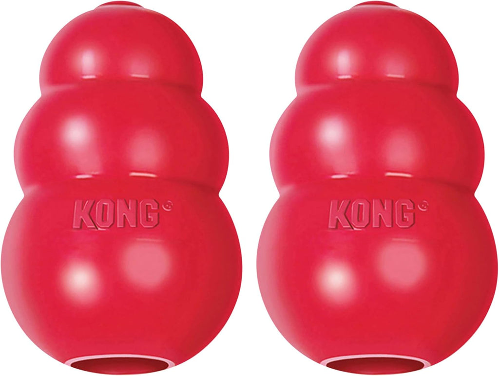 KONG Classic Stuffable Dog Toy, Natural Rubber