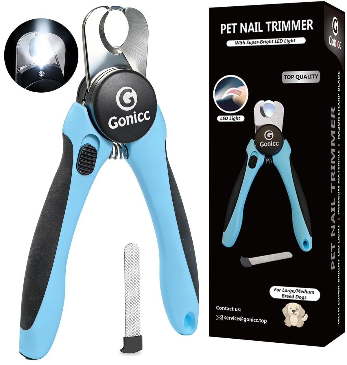gonicc Professional Nail Clippers for Dogs & Cats