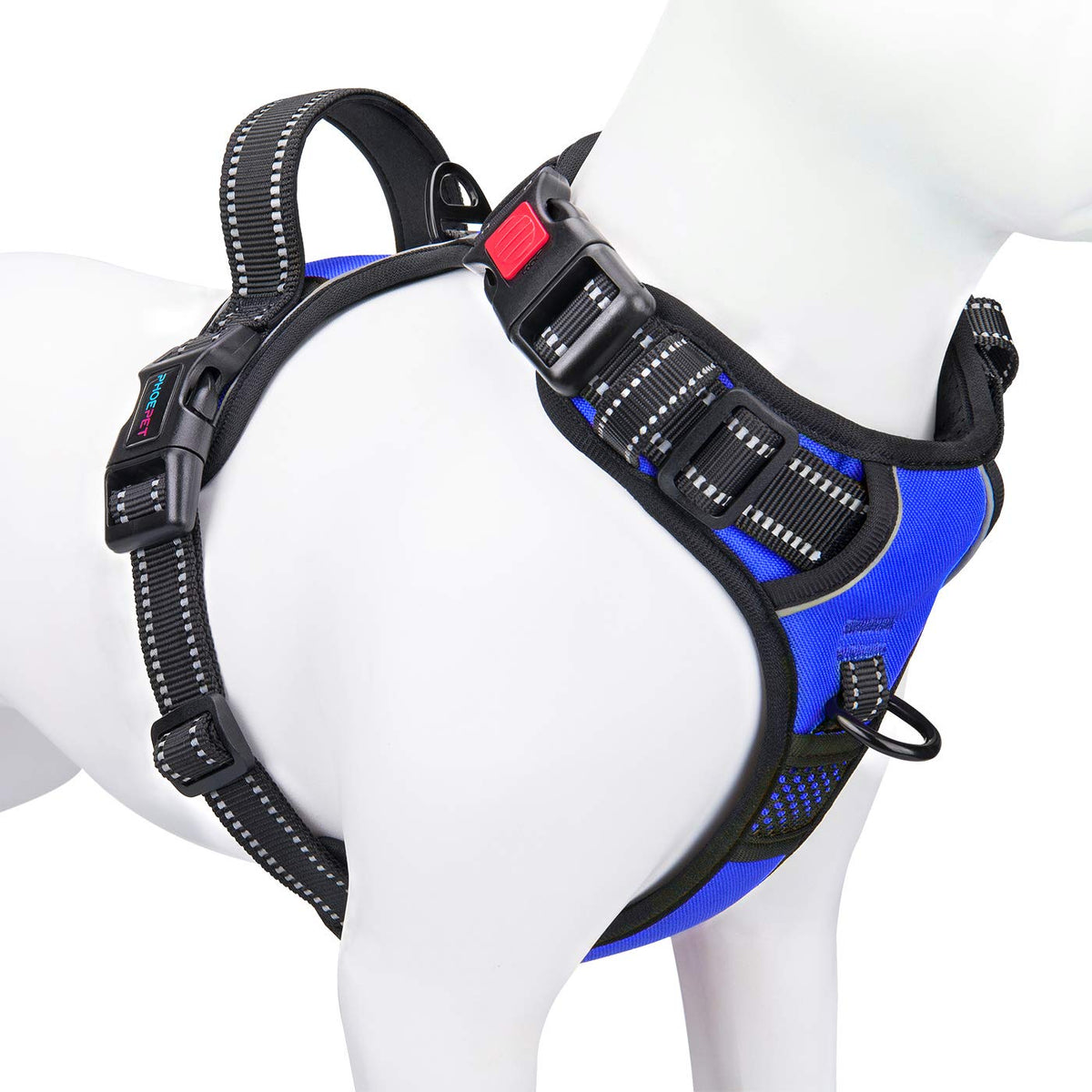 PHOEPET No-Pull Dog Harness – Reflective Front-Clip Vest with Handle