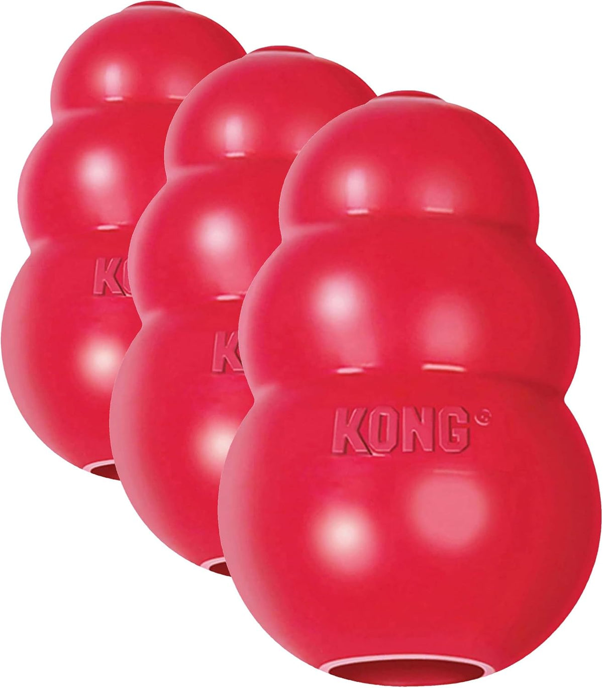 KONG Classic Stuffable Dog Toy, Natural Rubber