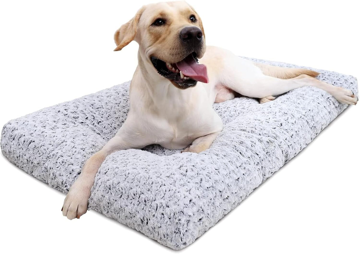 KSIIA Washable Plush Dog Crate Mat
