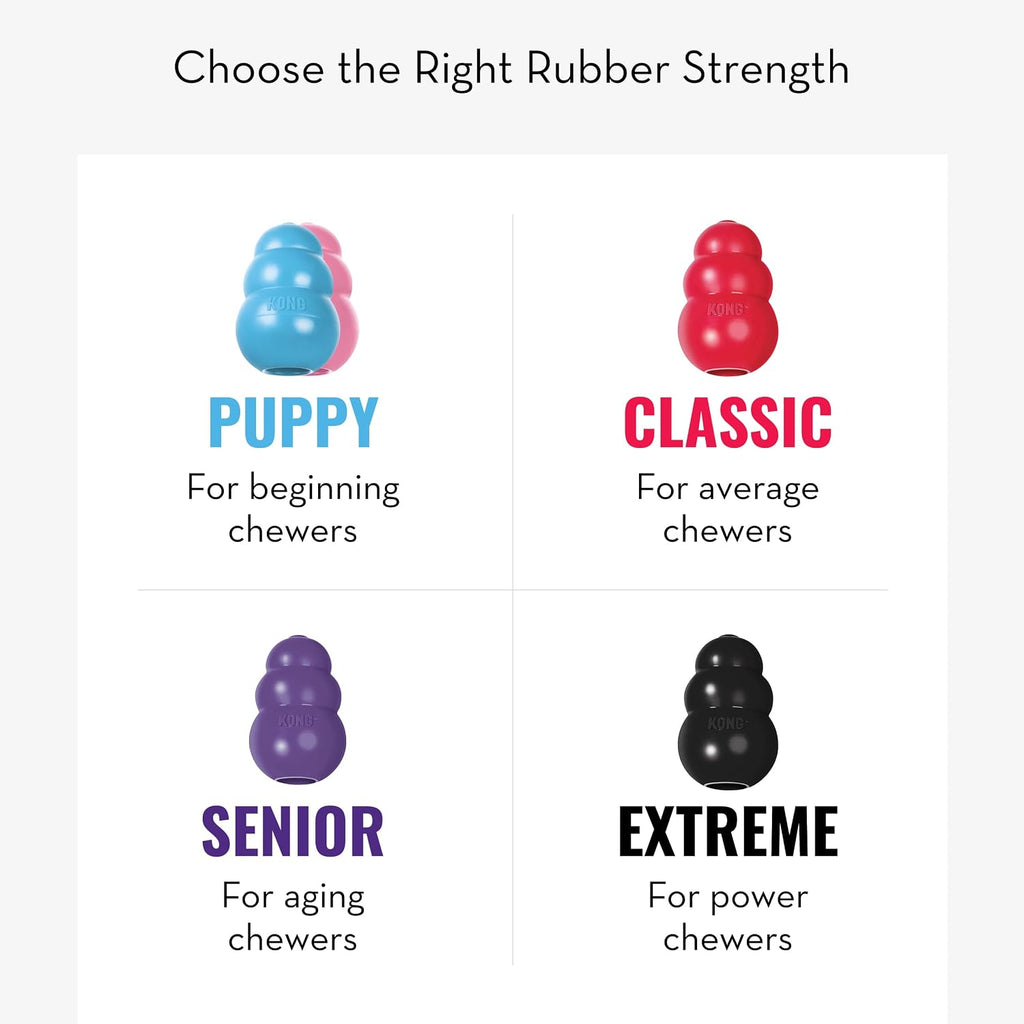 KONG Classic Stuffable Dog Toy, Natural Rubber