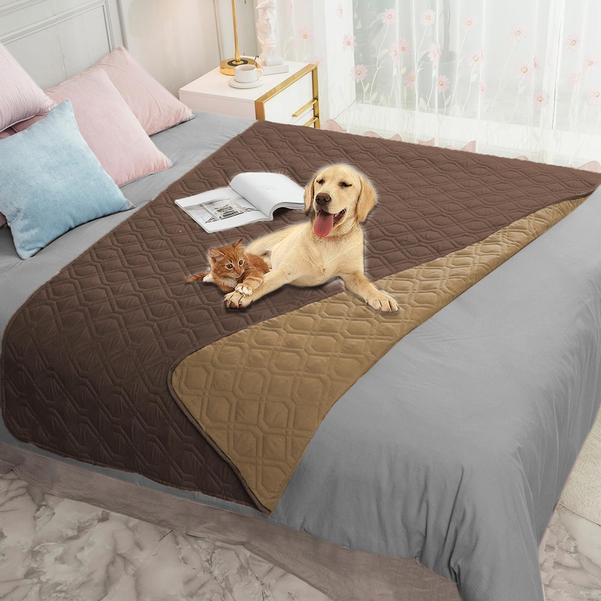 Ameritex Waterproof Reversible Furniture Protector for Pets