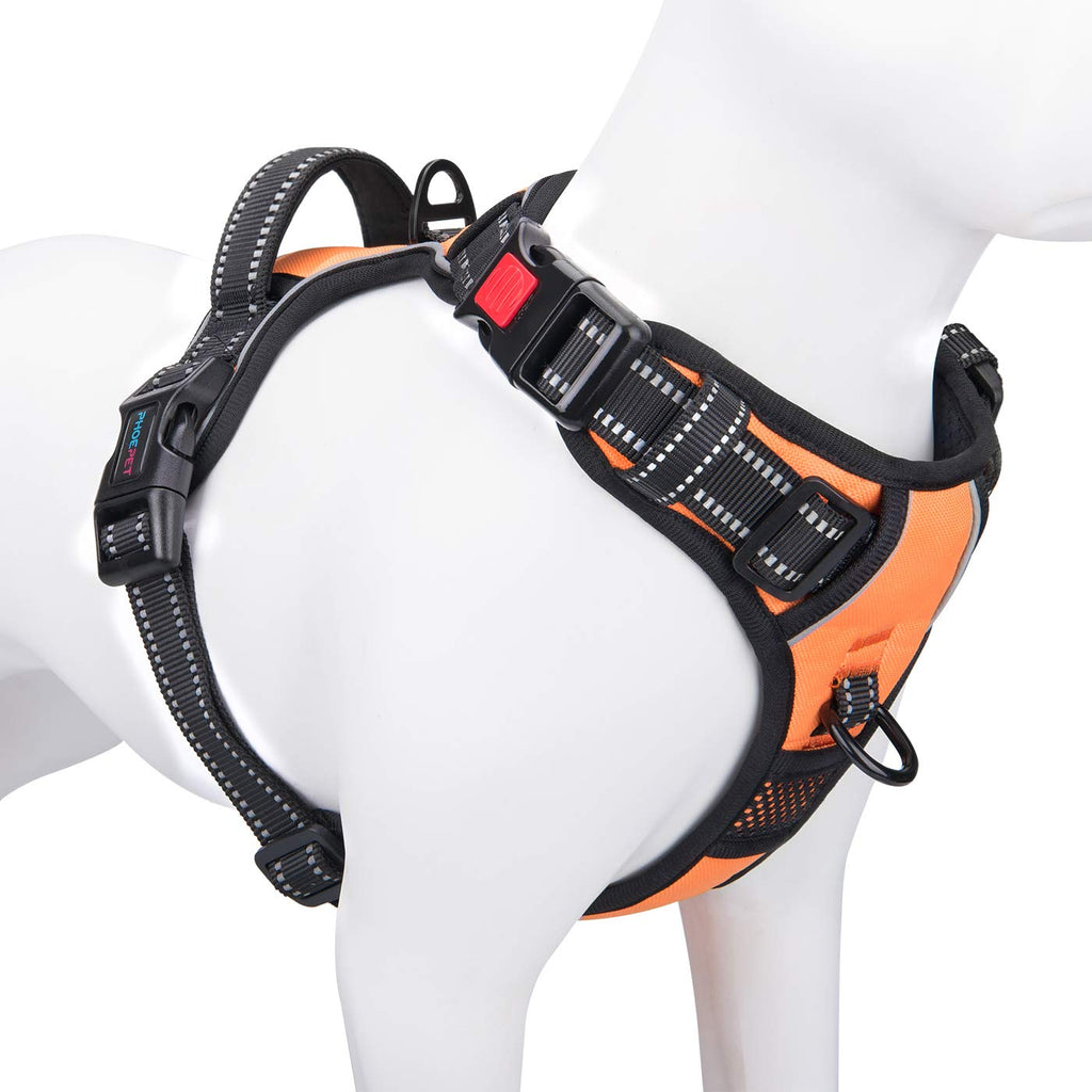 PHOEPET No-Pull Dog Harness – Reflective Front-Clip Vest with Handle