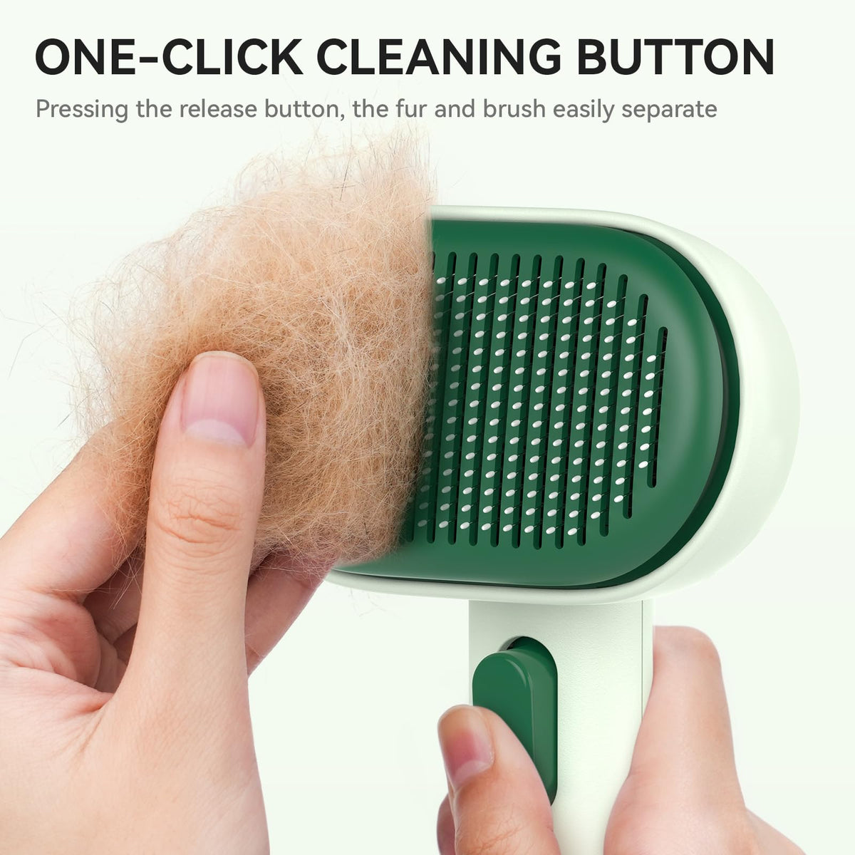 aumuca Cat and Dog Grooming Brush for Shedding, Removes Loose Fur from Long or Short Haired Pets - Ideal for Cats, Kittens, Rabbits, and More - Purple