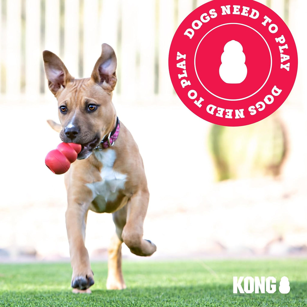KONG Classic Stuffable Dog Toy, Natural Rubber