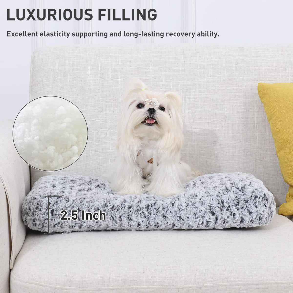 KSIIA Washable Plush Dog Crate Mat