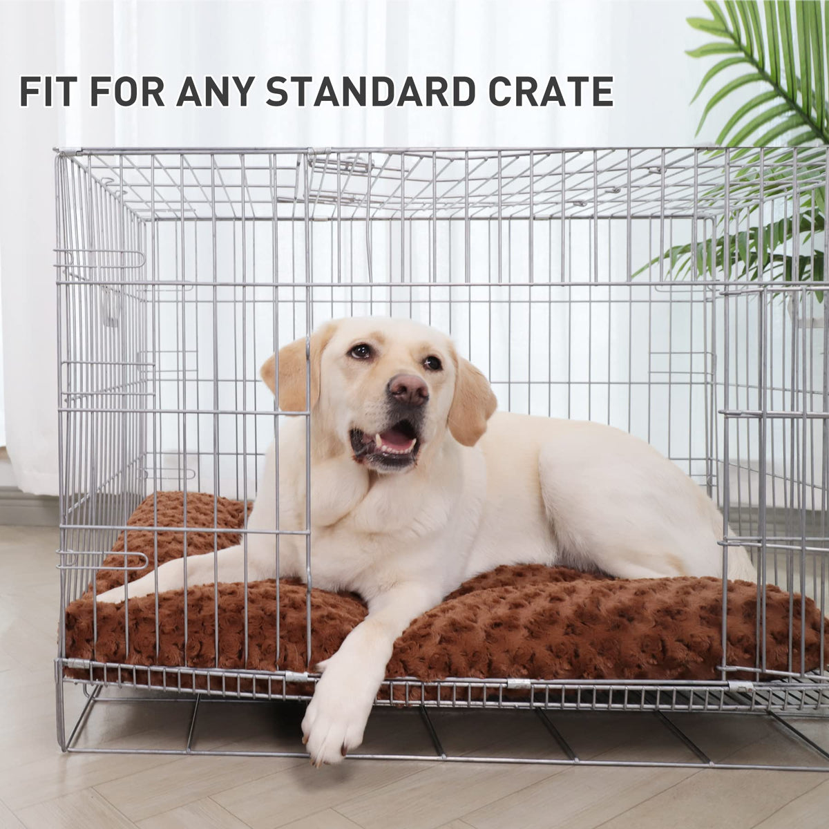 KSIIA Washable Plush Dog Crate Mat