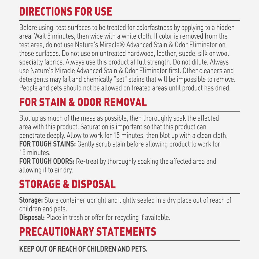 Nature's Miracle Advanced Dog Stain & Odor Eliminator