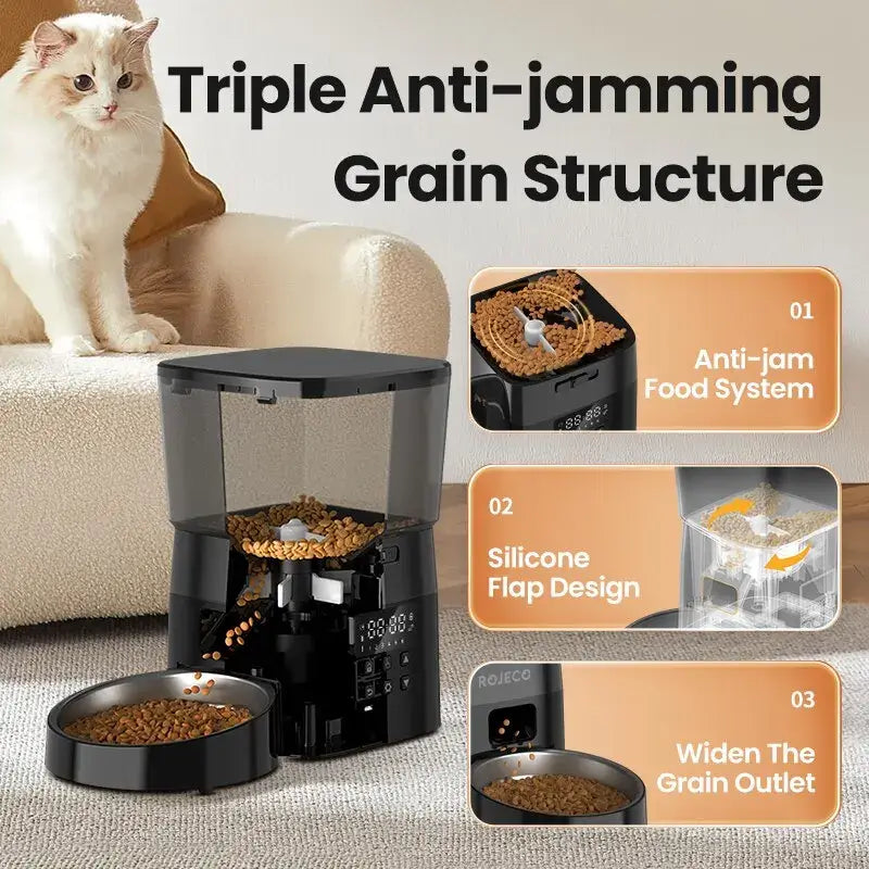 Smart Control Automatic Pet Feeder for Cats and Dogs
