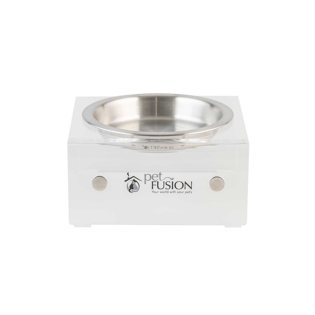 PetFusion Elevated Bowl set of two, side view